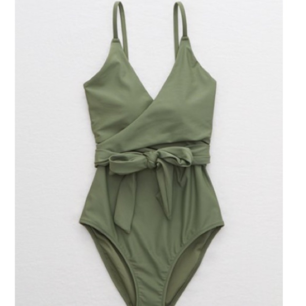 Aerie Wrap One Piece Swimsuit